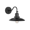 Dewitt 10" W x 18" H x 15" E 1-Light Adjustable Sconce in Matte Black with Dimmer Switch and Plug-In Option with Cord Cover (634811MB)