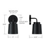 Capital Lighting Pratt 1-Light Wall Sconce (AA1035MB)
