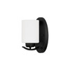 Dixon 4.5" W x 8" H 1-Light Sconce in Matte Black with Soft White Glass (615211MB-338)