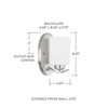Dixon 4.5" W x 8" H x 6" E 1-Light Soft White Glass Sconce in Brushed Nickel  (615211BN-338)