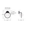 Zeek 9.5" W X 12" H 1-Light Circle Sconce in Matte Black with Soft White Glass (657411MB-559)