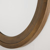 Mirror 32.5" W x 32.5" H x 1.5" E Round Sand-Cast Aluminum Mirror in Oxidized Brass  (740704MM)