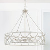 Ricci 29.5" W x 28" H 4-Light Wagon-Wheel Ring Pendant Chandelier in Winter White  (343341WW)