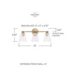Capital Lighting Baker 3-Light Vanity Light (146931AD-533)
