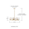 Capital Lighting Oriya 8-Light Chandelier (454682AD)