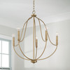 Madison 25" W x 27" H 5-Light Chandelier in Aged Brass (447051AD)