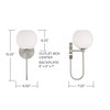 Capital Lighting Ansley 1-Light Wall Sconce (652111BN-548)