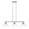 Duncan 3-Light Linear Pendant in Pewter with Clear Glass (3602-3LP PW-CLR)