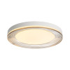 Ondulada LED Flush Mount - 20" in Sand White with Smoky Glass (9518-20 SNW-SMK)