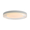 Ondulada LED Flush Mount - 20" in Sand White with Clear Glass (9518-20 SNW-CLR)