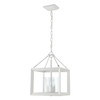 Smyth NWT Convertible Pendant in Natural White with Clear Glass (2073-M3 NWT-CLR)
