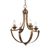 Victoria 4-Light Chandelier in Heirloom Gold (0815-4 HG)