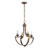 Victoria 4-Light Chandelier in Heirloom Gold (0815-4 HG)