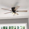 Vaxcel Brayton 52-in Ceiling Fan Black (F0116)