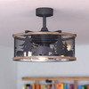Kodiak 21 in. W Ceiling Fan Oil Rubbed Bronze and Burnished Teak (F0068)