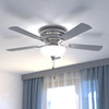 Vaxcel Expo 42-in Flush mount Ceiling Fan Satin Nickel (F0023)