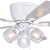 Vaxcel Brayton 52-in Ceiling Fan White (F0117)
