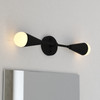 Zurich 18-in. 2 Light Wall Light Matte Black (W0534)