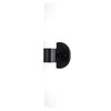 Vaxcel Elliot 20.5-in. 2 Light Wall Light Matte Black (W0457)