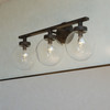 Vaxcel Lander 3 Light Vanity Matte Black (W0430)