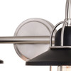 Galena 2 Light Vanity Matte Black and Satin Nickel (W0402)
