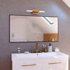 Vaxcel Fulton 2 Light LED Wall Light Satin Brass (W0488)