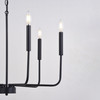 Belden 26-in. 6 Light Chandelier Black (H0297)