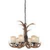 Vaxcel Yoho 6L Antler Chandelier Black Walnut (H0016)