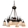 Bryce 9L Deer Chandelier Burnished Bronze (CH55406BBZ)