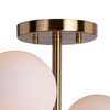 Orbit 20-in. Semi Flush Ceiling Light Muted Brass (C0268)
