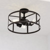 Akron 15-in. 3 Light Semi-Flush Mount Oil Rubbed Bronze (C0266)
