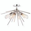 Estelle 24-in Semi Flush Ceiling Light Polished Nickel (C0161)