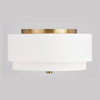 Vaxcel Burnaby 13-in Flush Mount Matte Brass (C0278)