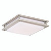 Horizon 12-in LED Flush Mount Ceiling Light Satin Nickel (C0152)
