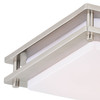 Horizon 12-in LED Flush Mount Ceiling Light Satin Nickel (C0152)