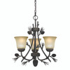 Sierra 3L Mini Chandelier Black Walnut (H0172)