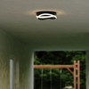 North End 13-in. LED W Indoor-Outdoor Flush Mount Matte Black (T0778)