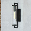 Vaxcel Morgan Park 20-in. H Outdoor Wall Light Matte Black (T0604)