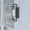 Morgan Park 16-in. H Outdoor Wall Light Matte Black (T0603)