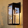 Uptown 6-in. W Outdoor Wall Light Matte Black (T0777)
