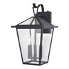 Derby 10-in 3 Light Outdoor Wall Light Matte Black (T0718)