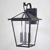 Derby 10-in 3 Light Outdoor Wall Light Matte Black (T0718)