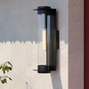 Brighton Park 18-in. H Outdoor Wall Light Textured Black (T0712)