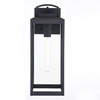 Kinzie 7-in. W Outdoor Wall Light Textured Black (T0645)