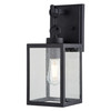 Berkley 6-in. W Outdoor Wall Light Textured Black (T0771)