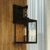 Berkley 6-in. W Outdoor Wall Light Textured Black (T0771)