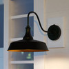 Dorado 12-in Outdoor Wall Light Dark Bronze and Light Gold (T0368)