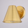 Smith 6.5-in. W Outdoor Wall Light Gold (T0793)