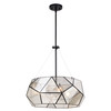 Euclid 20-in. 3 Light Pendant Black (P0393)