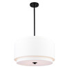 Burnaby 20.5-in 4 Light Pendant Black (P0392)